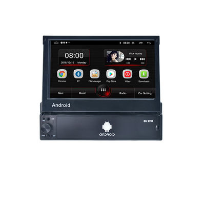 Single Din Retractable Screen Car Stereo 1.3GHz 7 Inch Car Android Player Audio