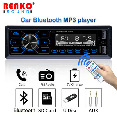 Touch Button Car Radio MP3 Player Bluetooth MP3 Car Stereo FM Radio Support TF SD