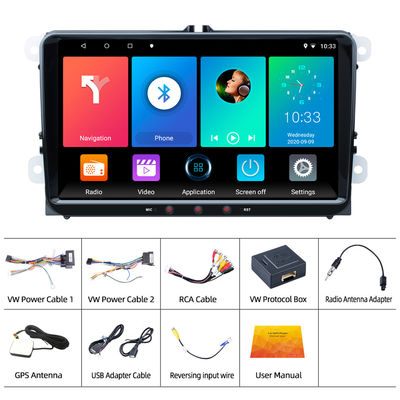 2 Din 9 Inch VW Android Car Stereo Multimedia GPS Navigation Carplay Android Auto Player