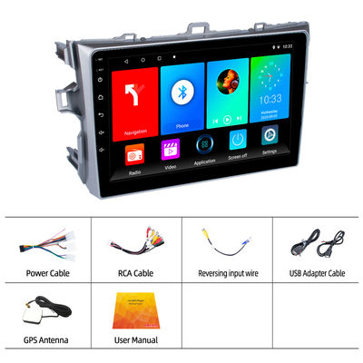 Capacitive Screen Phonelink Android Car Stereo Radio Player For Toyota Corolla 2007-2013