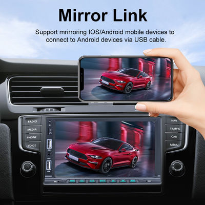 7 Inch Single Din MP5 Player Car Stereo Dual USB HD Touch Screen With Bottom Row Buttons
