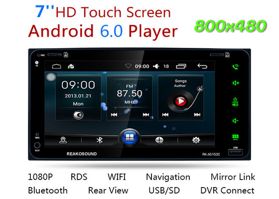China Black Toyota Android Car Stereo Durable Universal Double Din Android System supplier