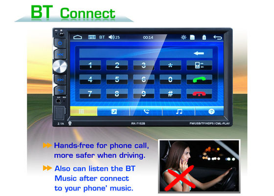 FM Radio 7 Inch Touch Screen Car Stereo USB Bluetooth Double Din Gps Head Unit