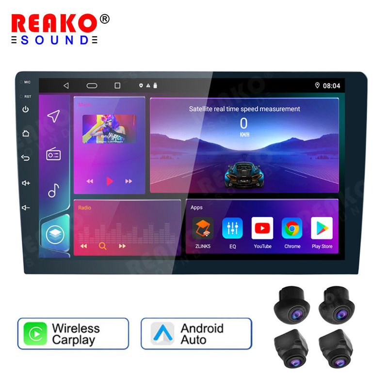9'' 10'' Android Car Radio IPS Touchscreen Carplay DSP Car Stereo Support 360 Panoramic View Parking System With 360 Cam