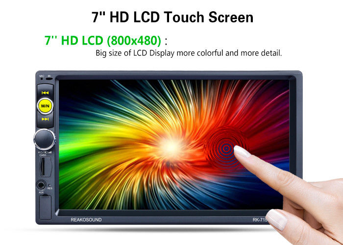Powerful Double Din Android Car Stereo 2 Din Mp5 Player With Camera Reversing BT TV