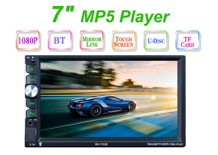 FM Radio 7 Inch Touch Screen Car Stereo USB Bluetooth Double Din Gps Head Unit