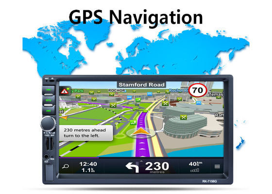 MP5 Double Din Stereo With Gps Car Stereo Mp5 Player 7 Color Button Back Light Fcc